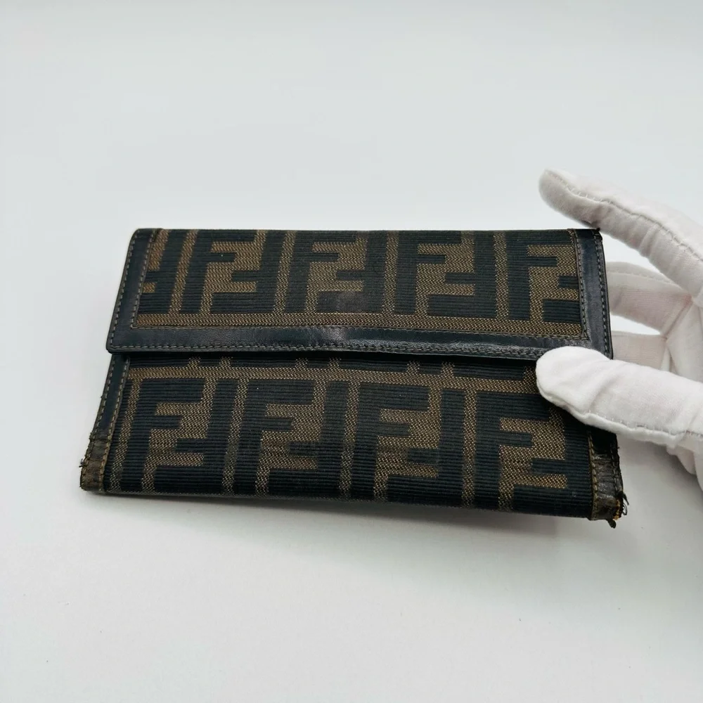 Fendi 2 PC Tri fold with slim bi fold Wallet - Picture 3 of 12